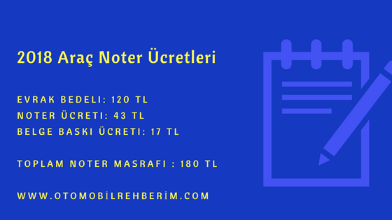 Oto Alım Satım Noter Araç Devir İşlemleri ve Ücreti 2018